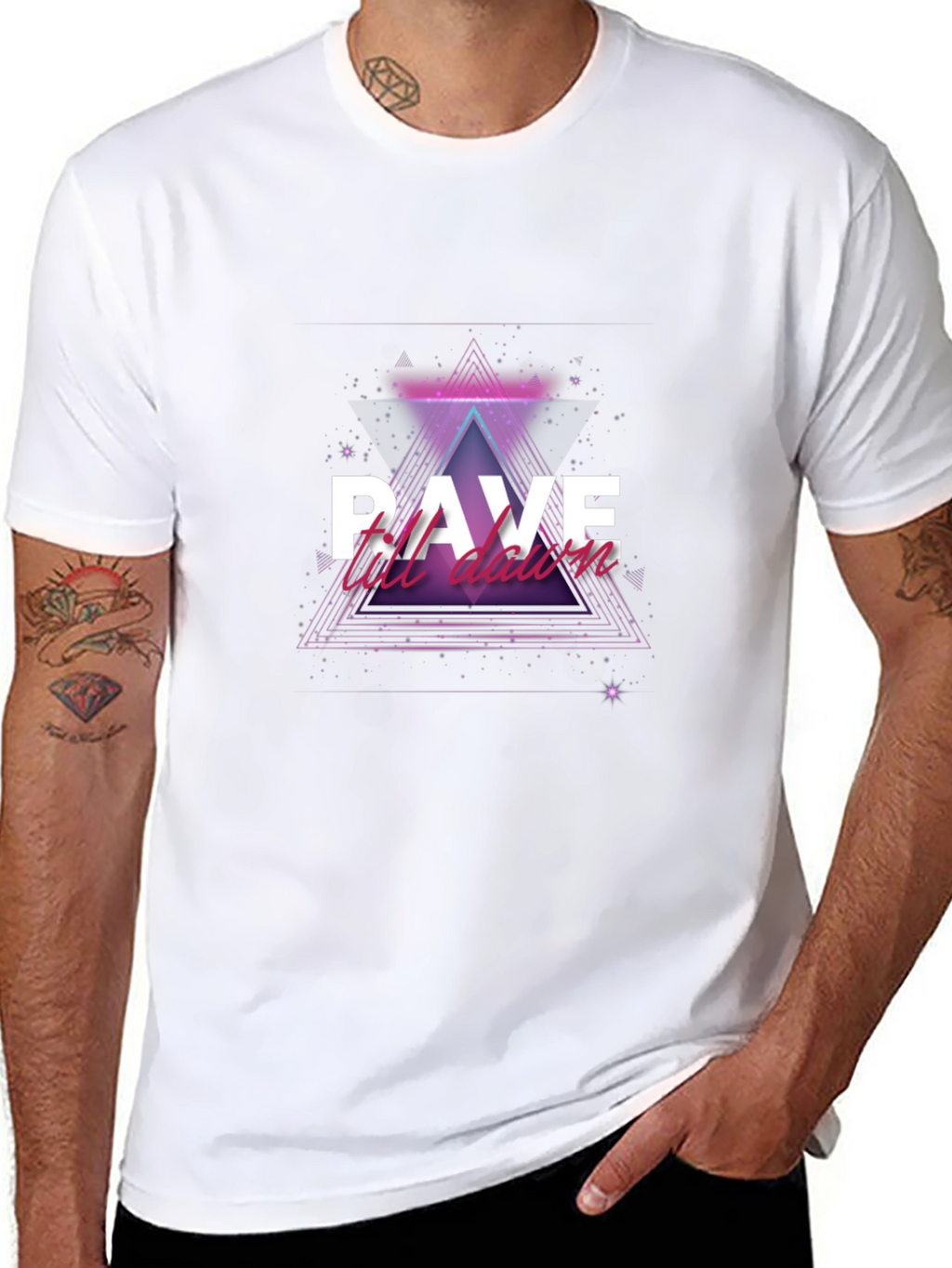Rave Till Dawn Black T-Shirt