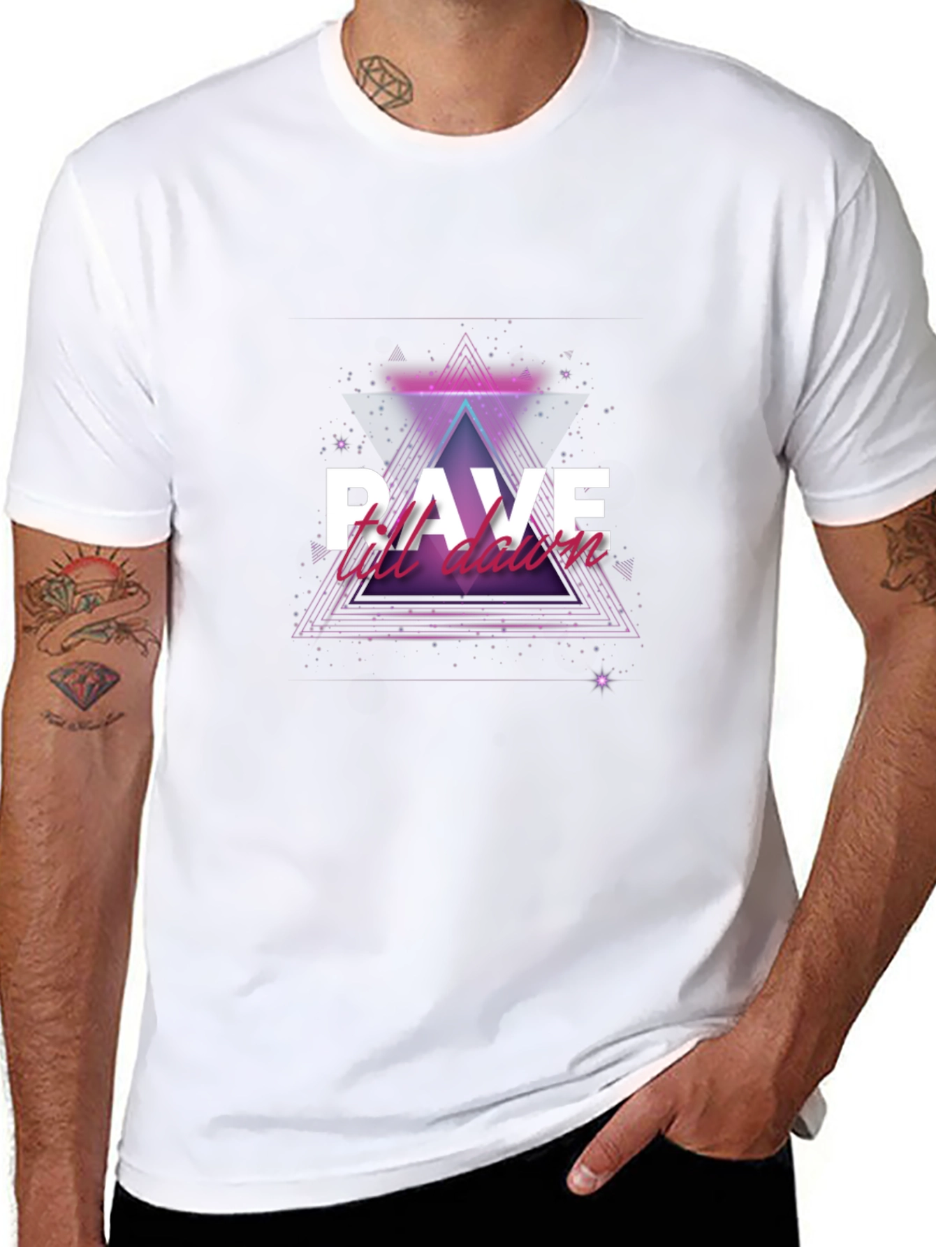 Rave Till Dawn Black T-Shirt