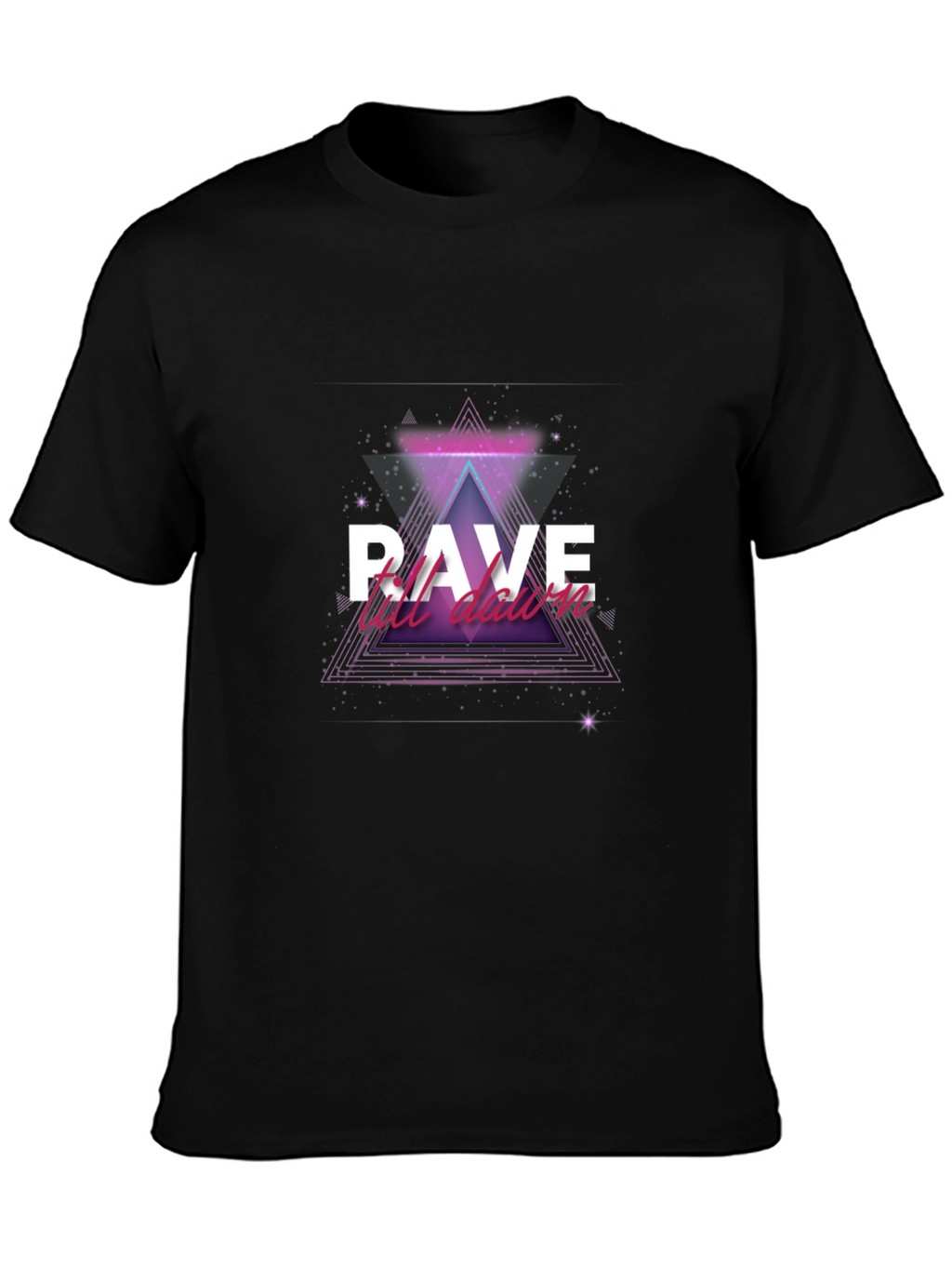 Rave Till Dawn Black T-Shirt