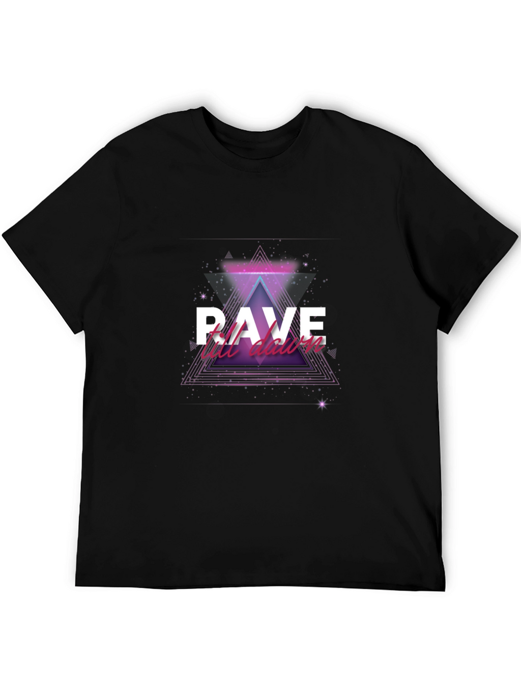 Rave Till Dawn Black T-Shirt