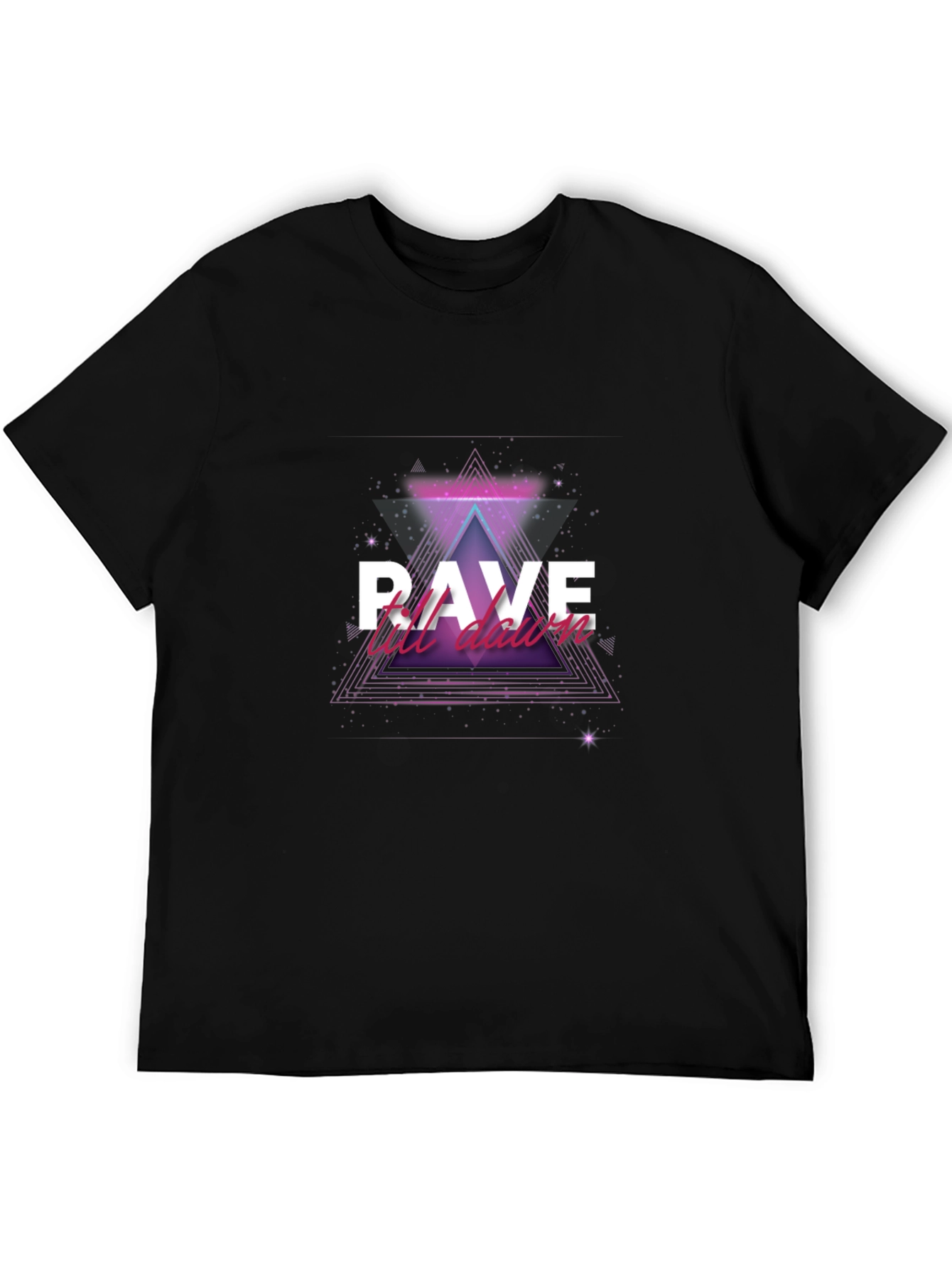 Rave Till Dawn Black T-Shirt