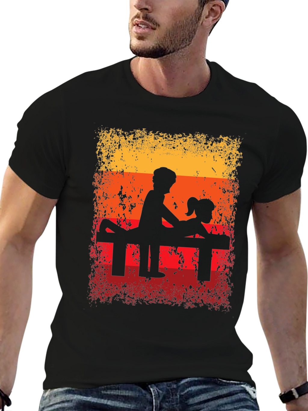 Retro Silhouette Graphic T-Shirt