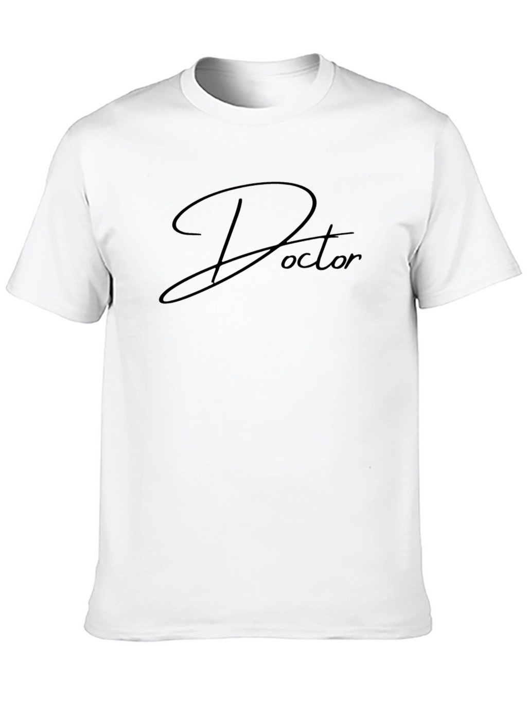 Doctor Script Black T-Shirt - Stylish Medical Apparel