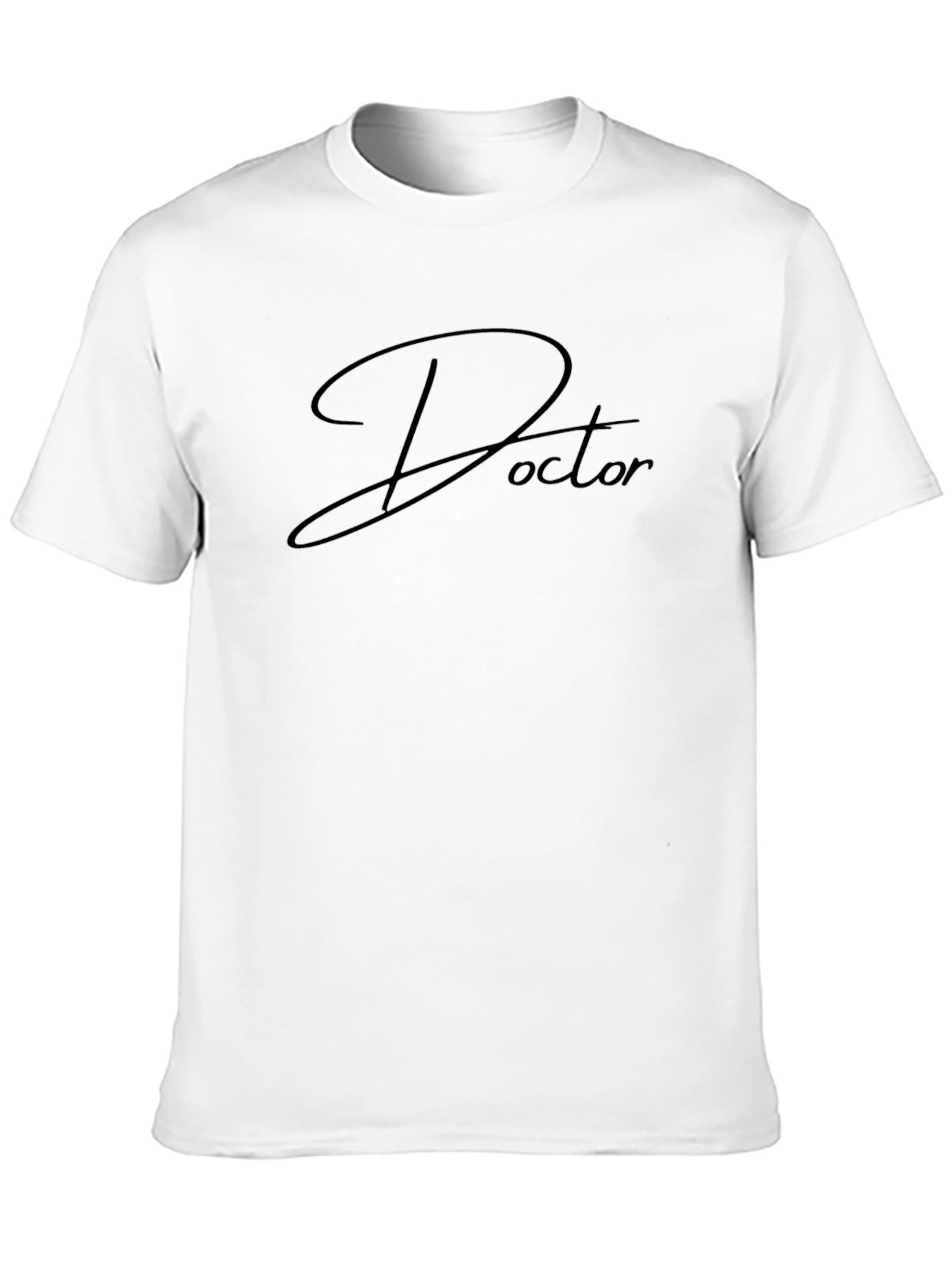 Doctor Script Black T-Shirt - Stylish Medical Apparel