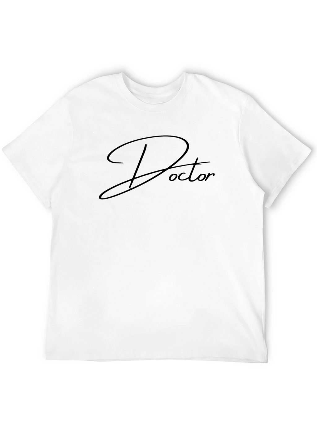 Doctor Script Black T-Shirt - Stylish Medical Apparel