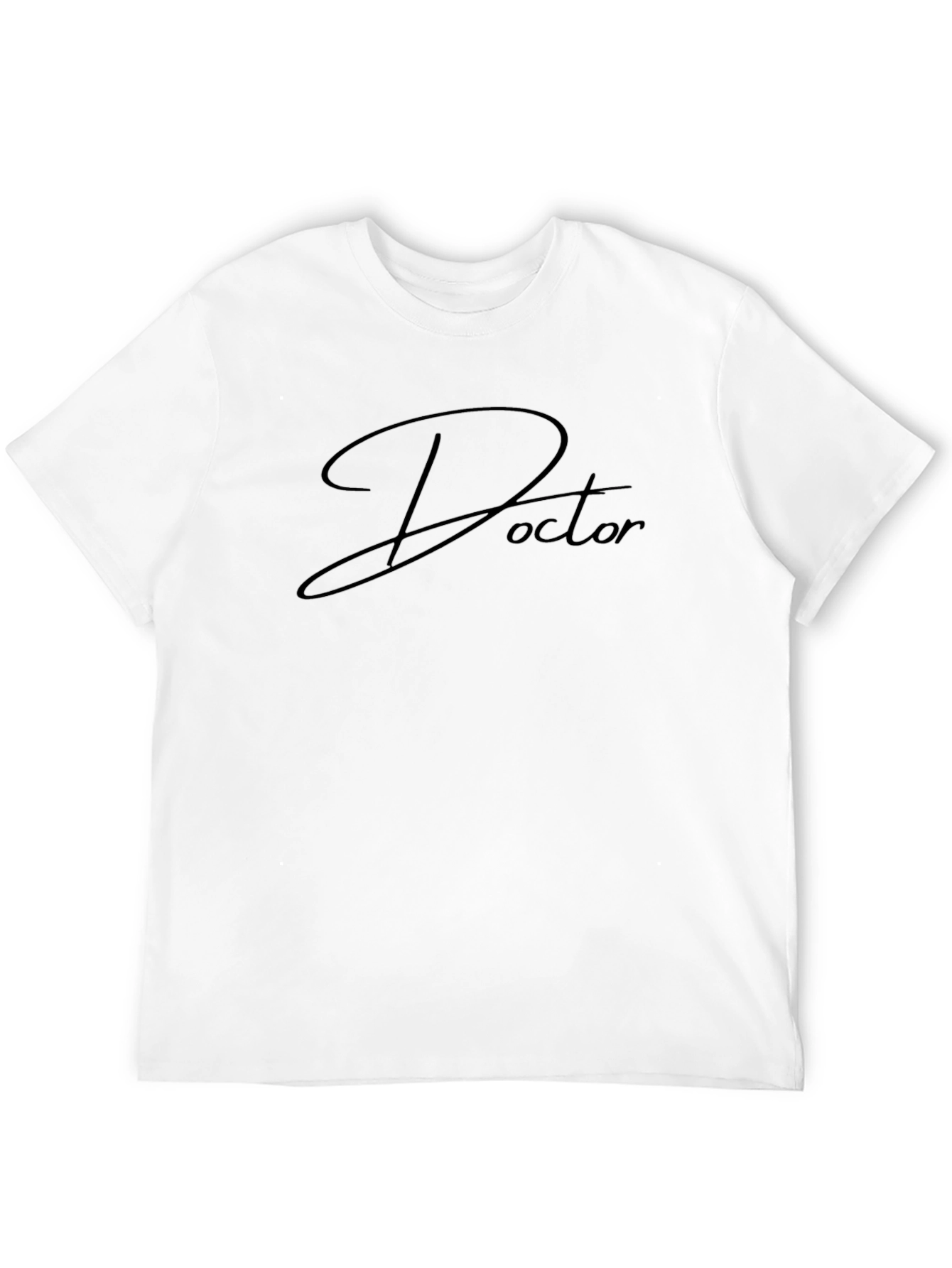 Doctor Script Black T-Shirt - Stylish Medical Apparel