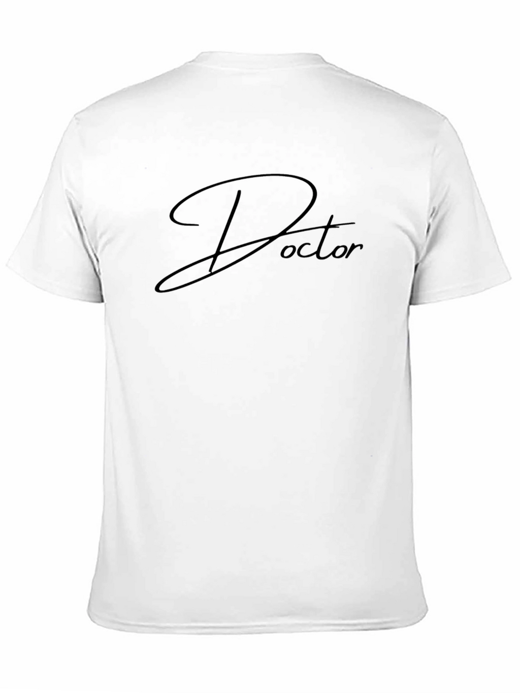 Doctor Script Black T-Shirt - Stylish Medical Apparel