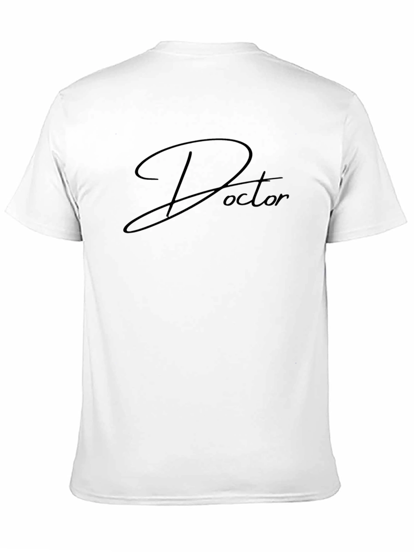 Doctor Script Black T-Shirt - Stylish Medical Apparel
