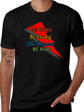 Motivational Graphic T-Shirt - Be Brave Strong Fearless Kind