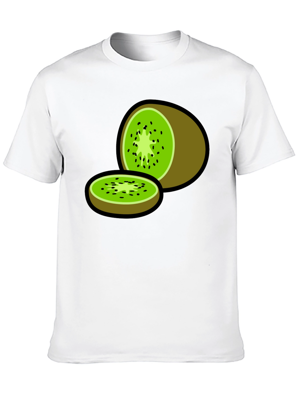 Kiwi Fruit Graphic Print T-Shirt