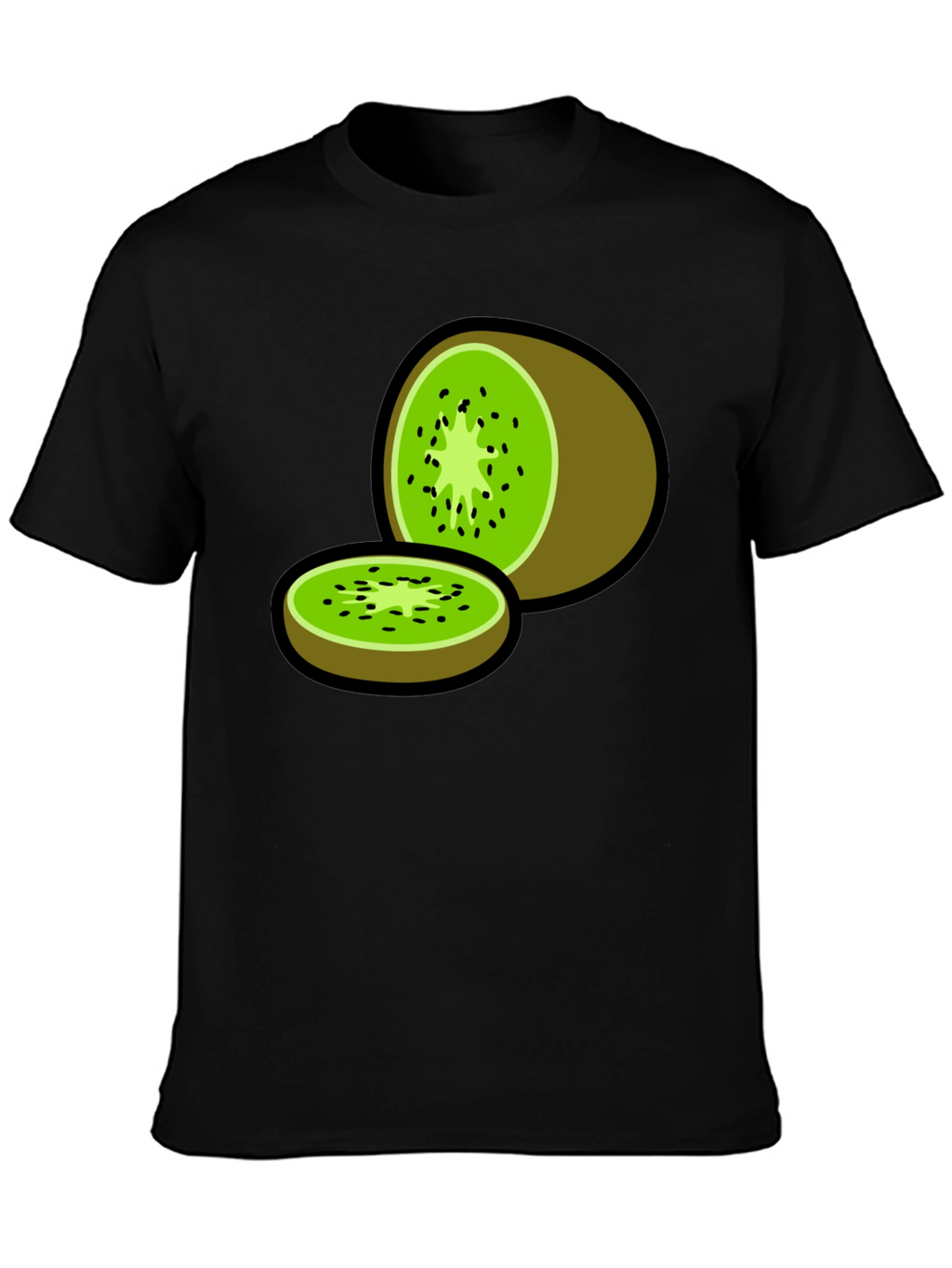 Kiwi Fruit Graphic Print T-Shirt