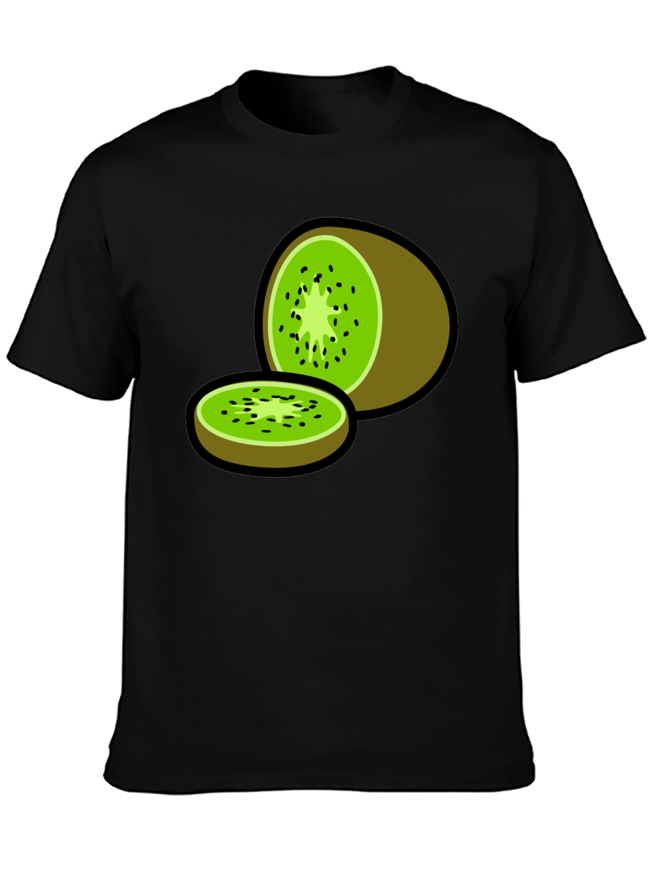 Kiwi Fruit Graphic Print T-Shirt