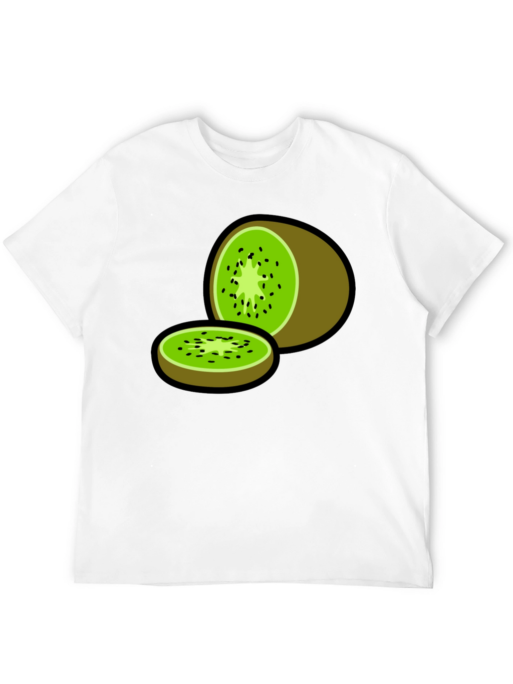 Kiwi Fruit Graphic Print T-Shirt