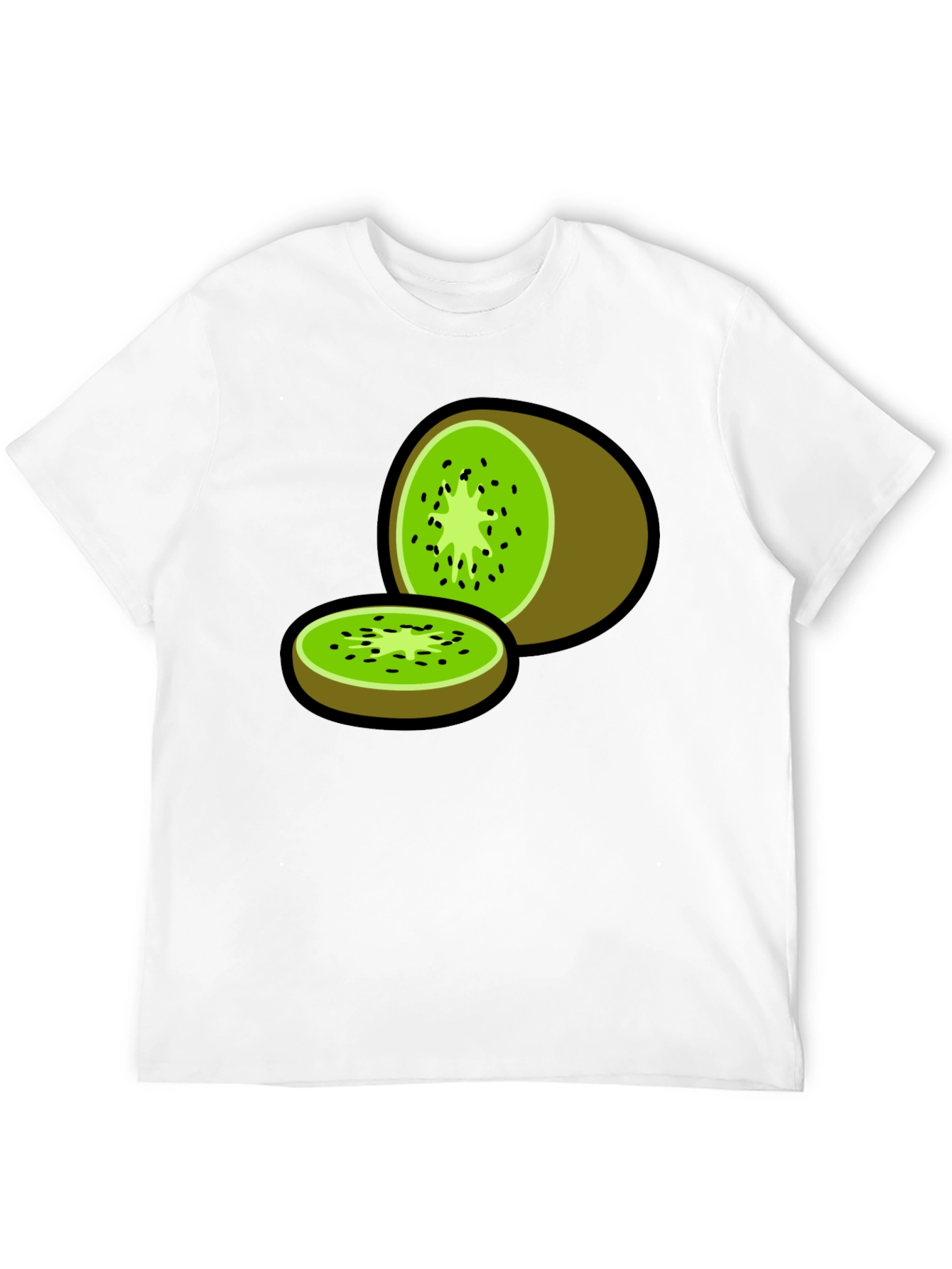 Kiwi Fruit Graphic Print T-Shirt