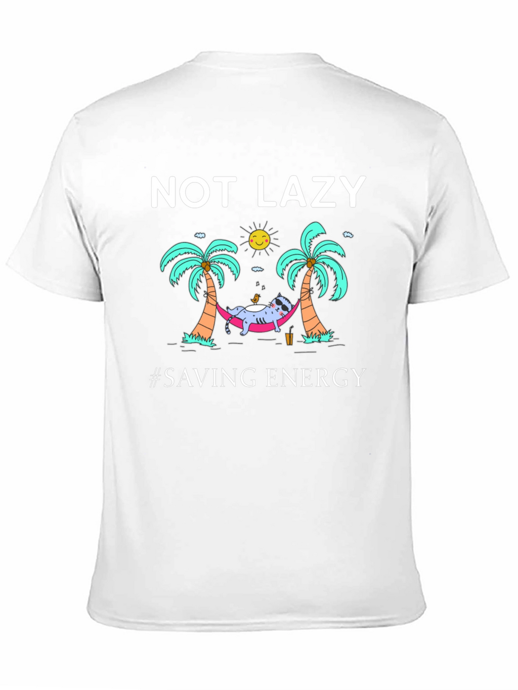 Not Lazy Saving Energy Graphic T-Shirt