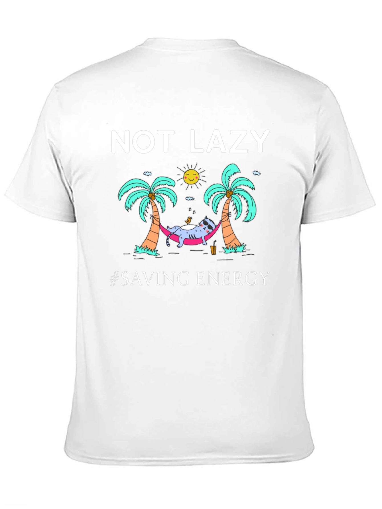 Not Lazy Saving Energy Graphic T-Shirt