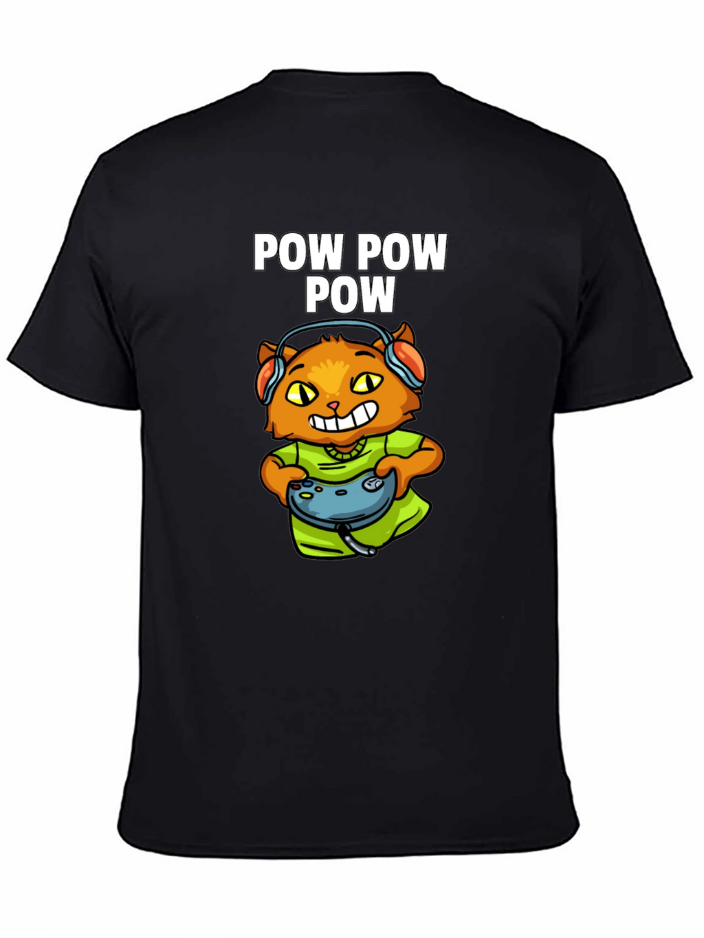 Gamer Cat T-Shirt - Pow Pow Pow