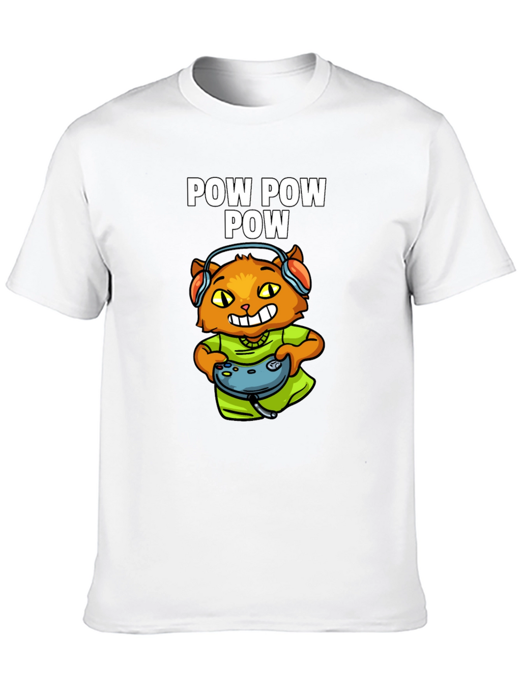 Gamer Cat T-Shirt - Pow Pow Pow