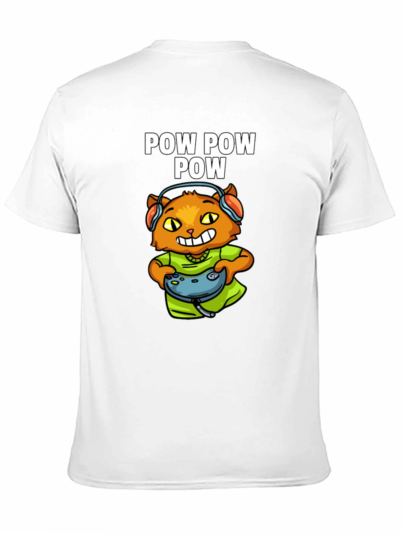 Gamer Cat T-Shirt - Pow Pow Pow
