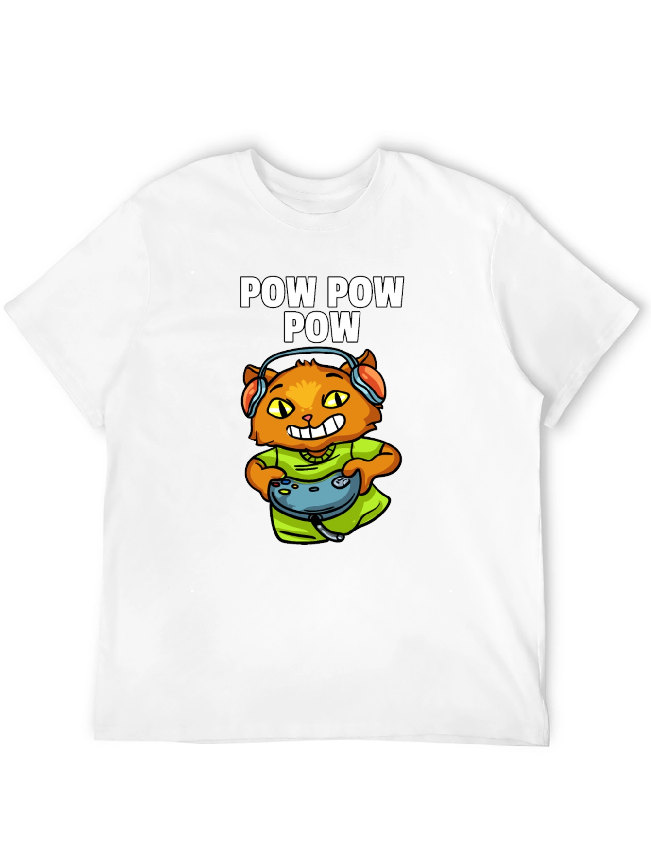Gamer Cat T-Shirt - Pow Pow Pow