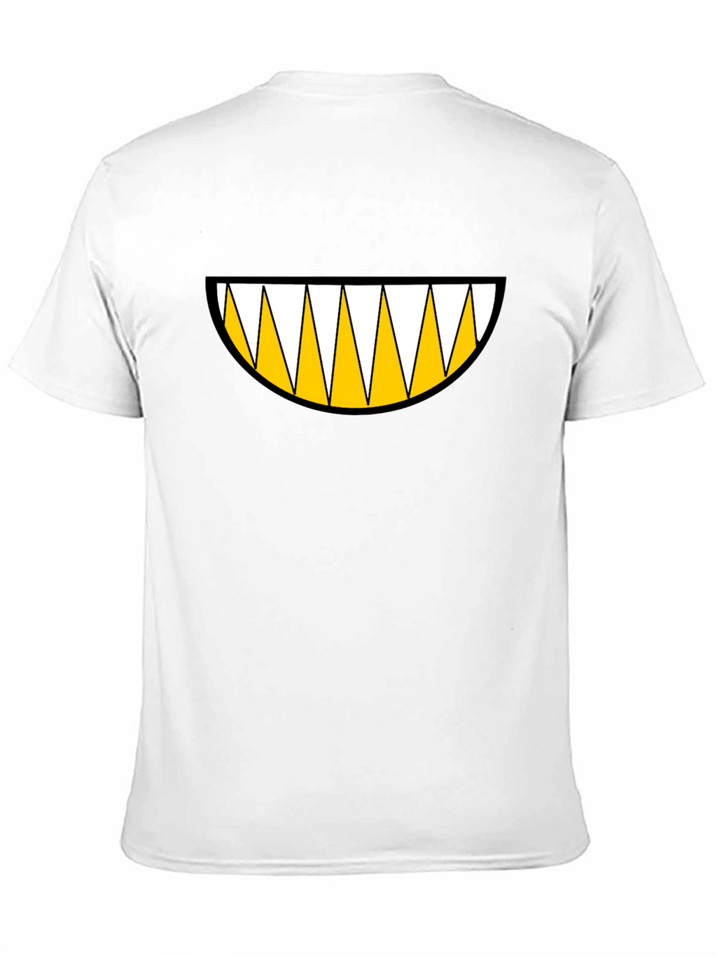 Monster Grin Graphic Tee - Bold Black Cotton T-Shirt
