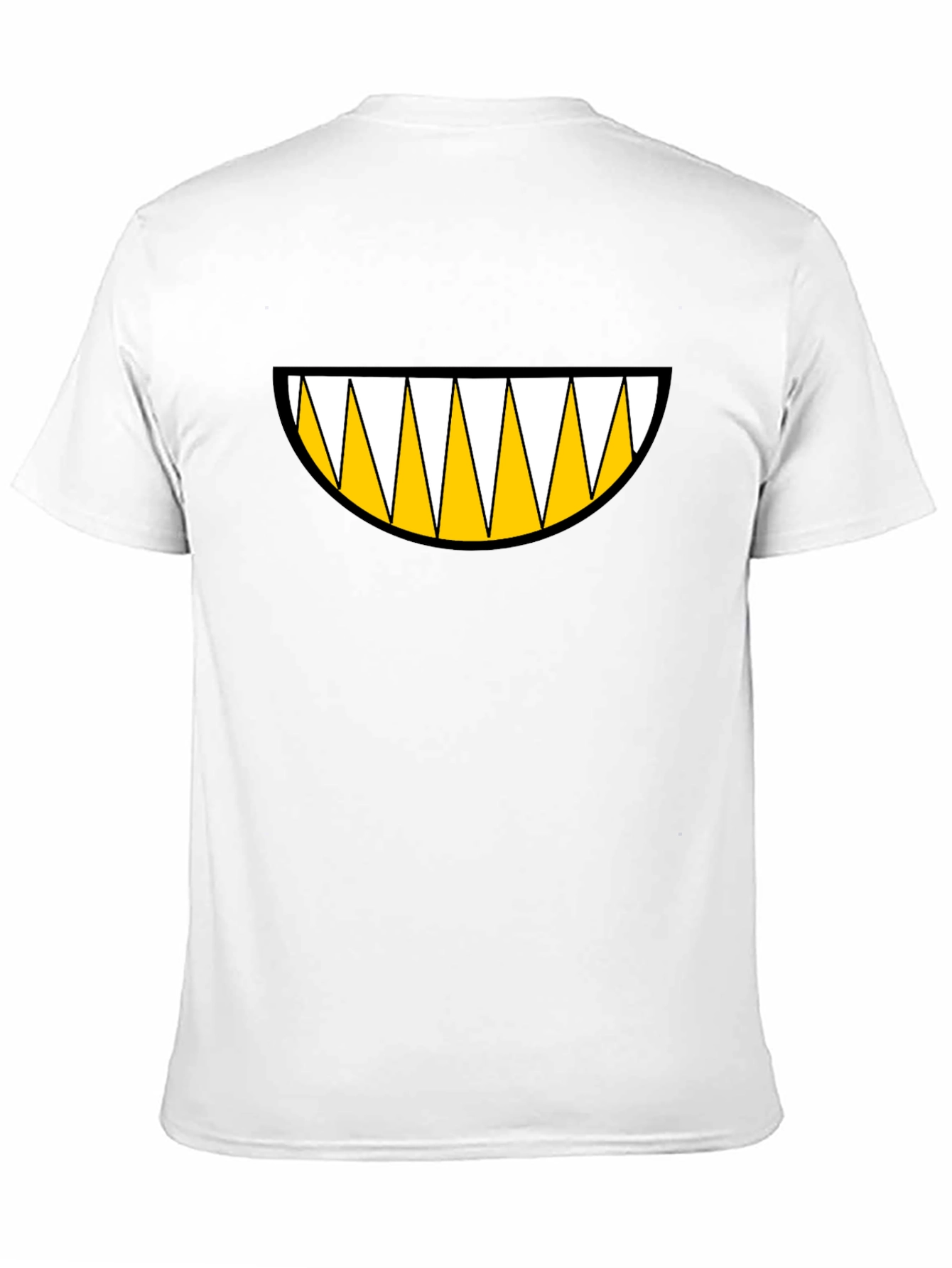 Monster Grin Graphic Tee - Bold Black Cotton T-Shirt