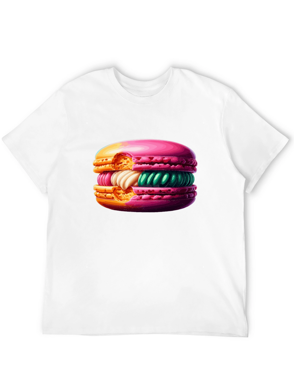 Macaron Graphic T-Shirt - Sweet Treat Style!