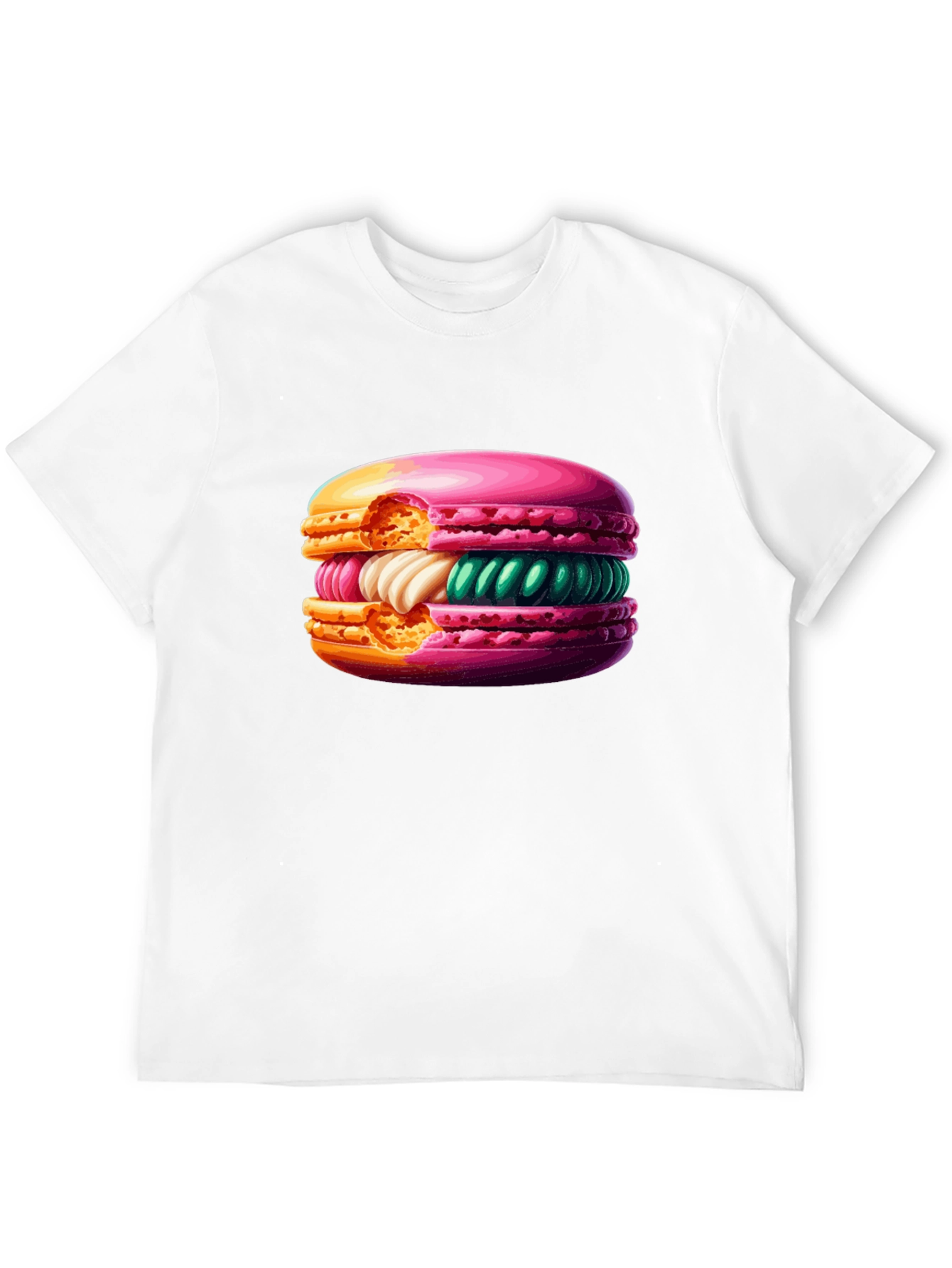 Macaron Graphic T-Shirt - Sweet Treat Style!