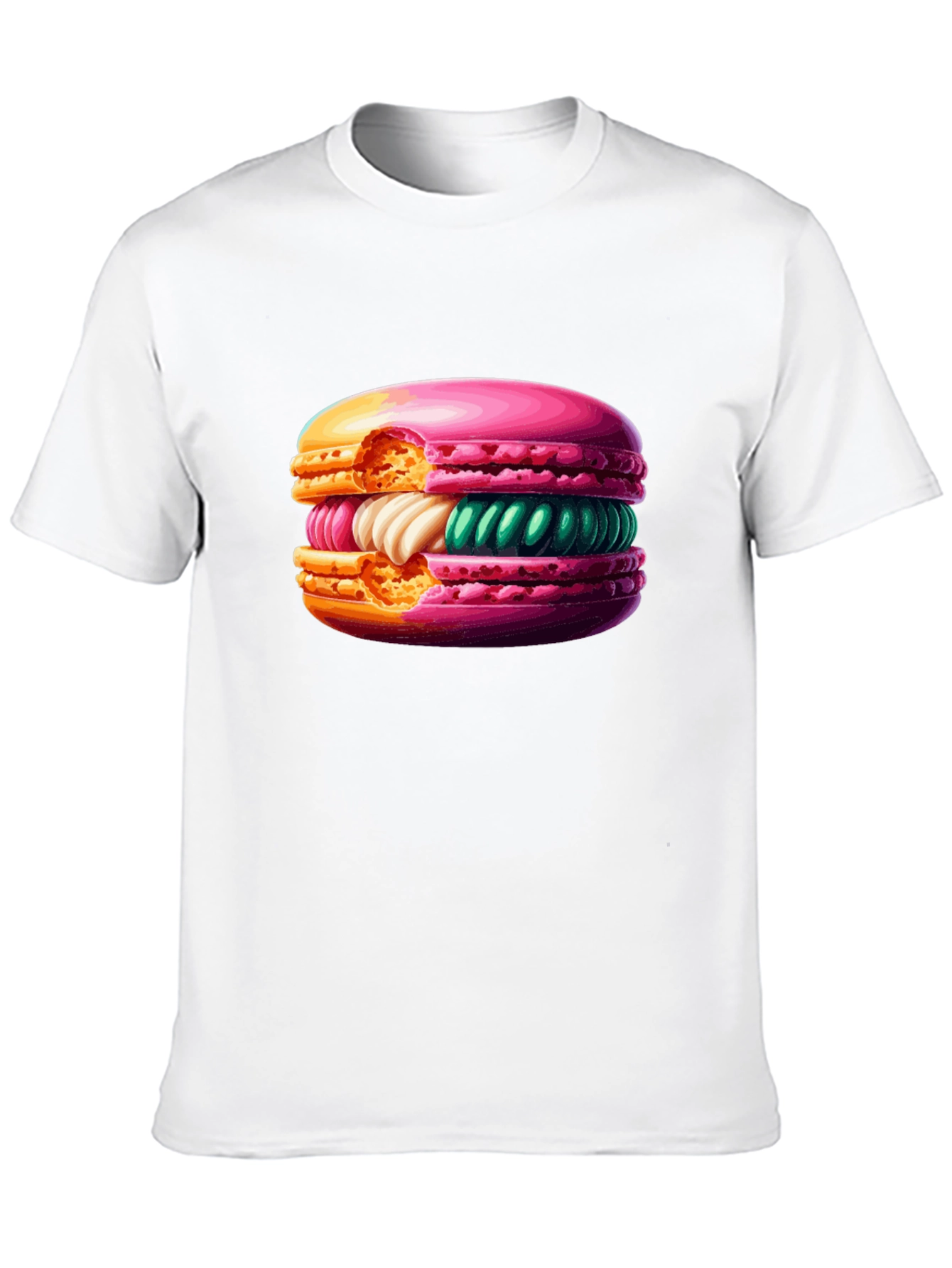 Macaron Graphic T-Shirt - Sweet Treat Style!