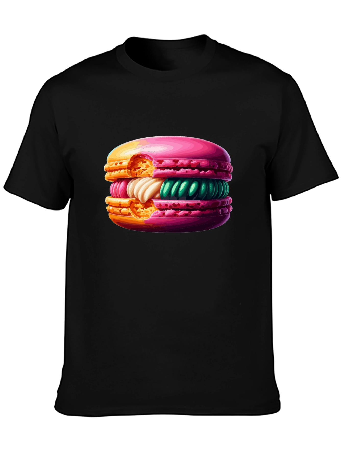 Macaron Graphic T-Shirt - Sweet Treat Style!