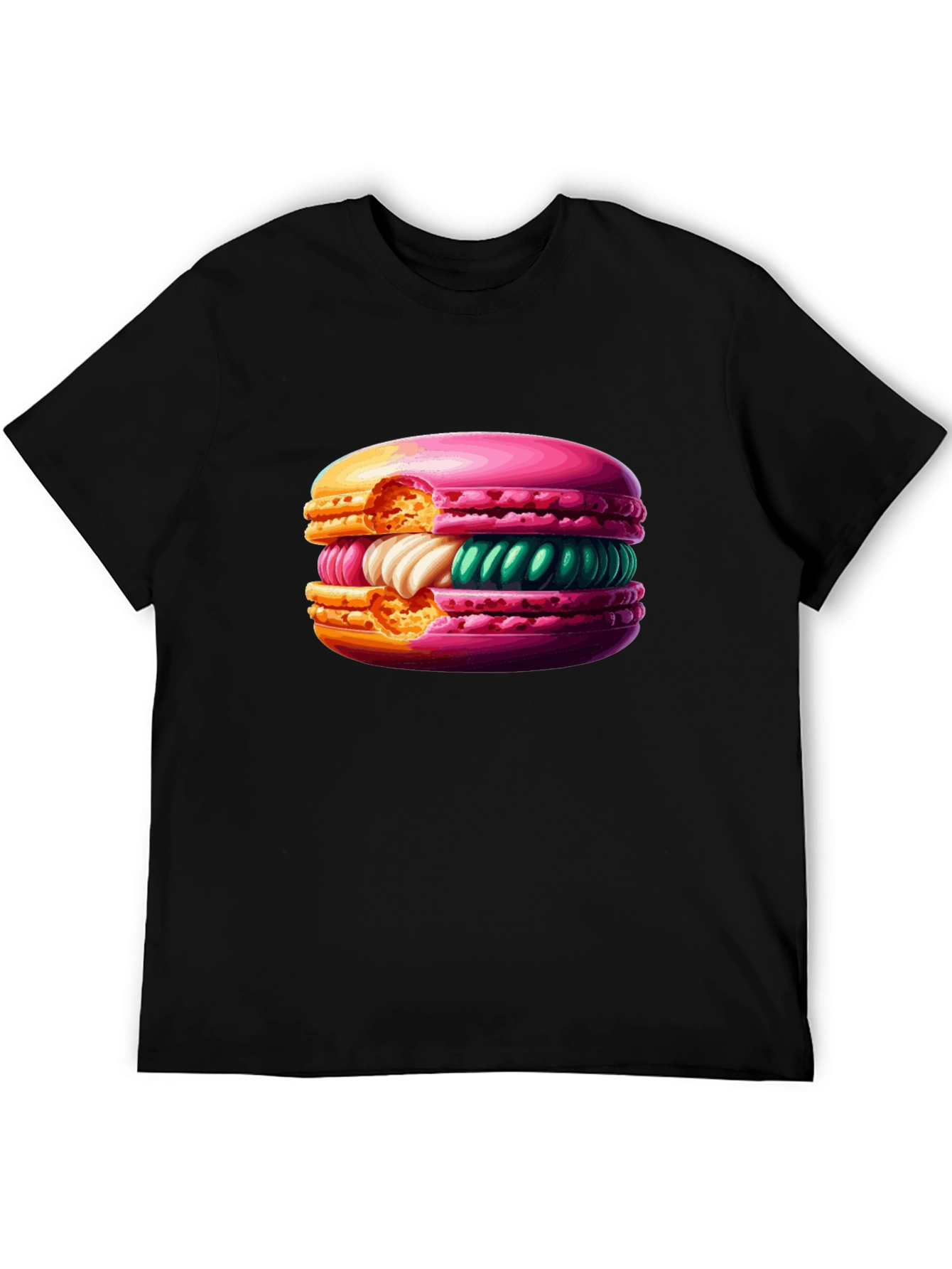 Macaron Graphic T-Shirt - Sweet Treat Style!