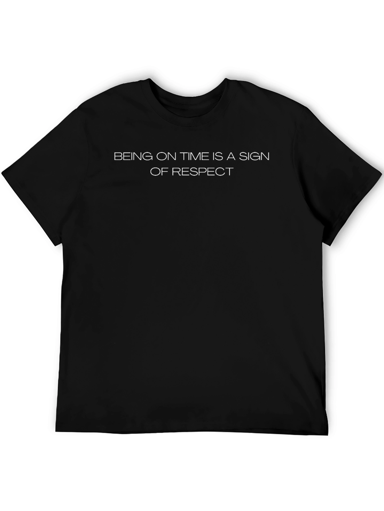 Respectful Time Black T-Shirt