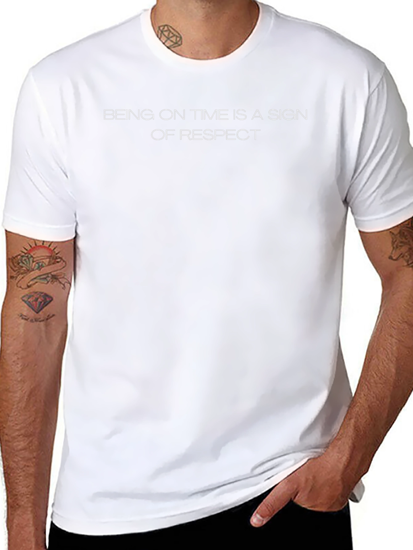 Respectful Time Black T-Shirt