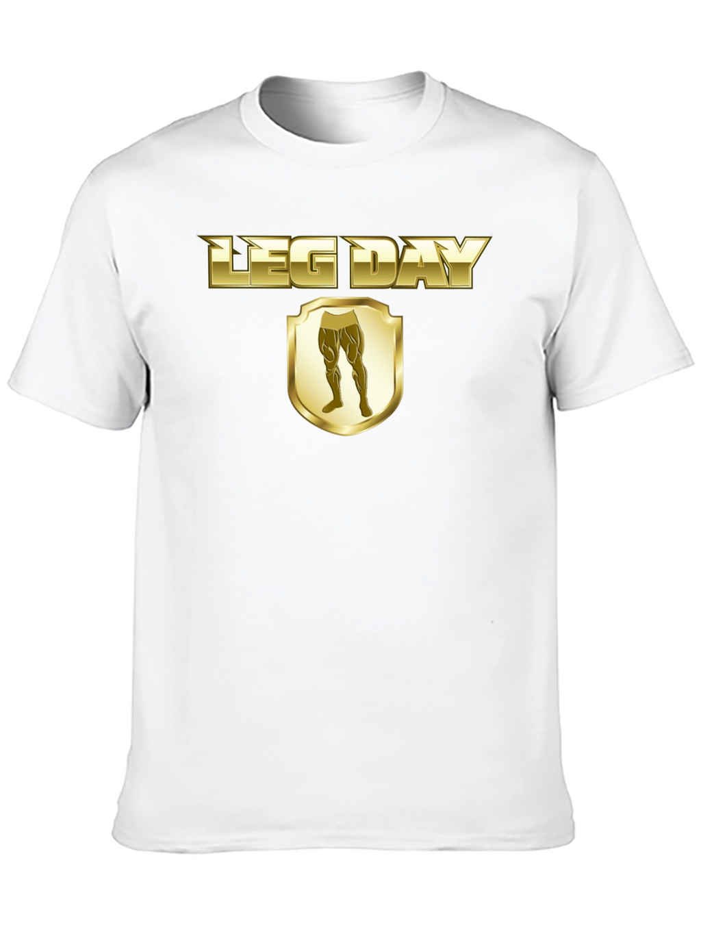 Leg Day T-Shirt - Gold Style Gym Wear