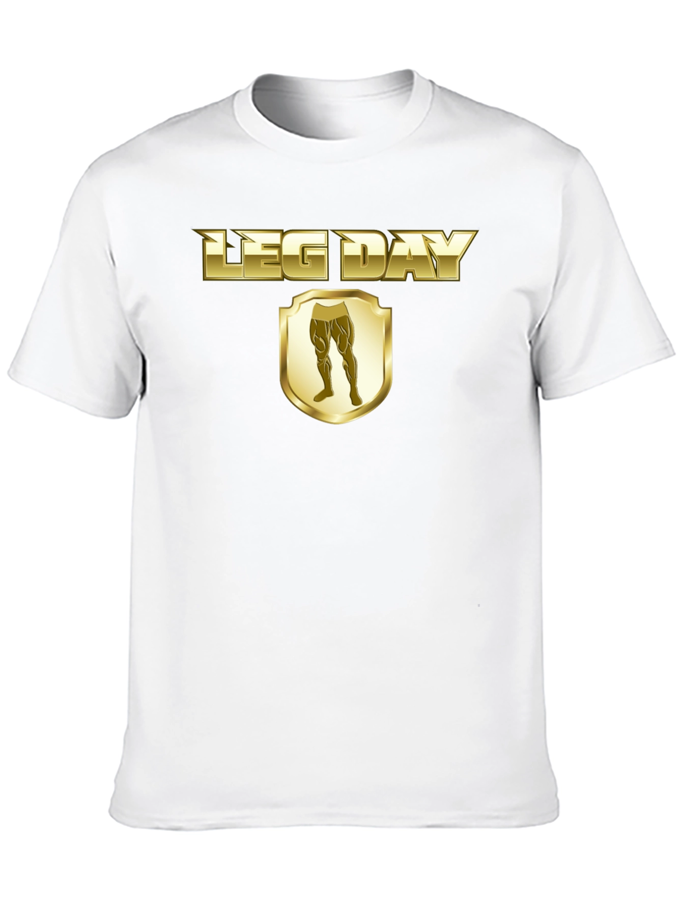 Leg Day T-Shirt - Gold Style Gym Wear