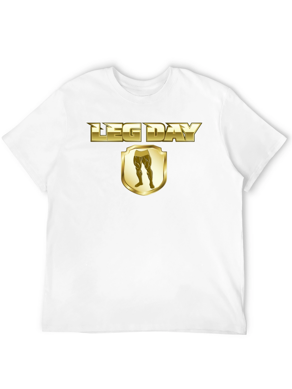 Leg Day T-Shirt - Gold Style Gym Wear