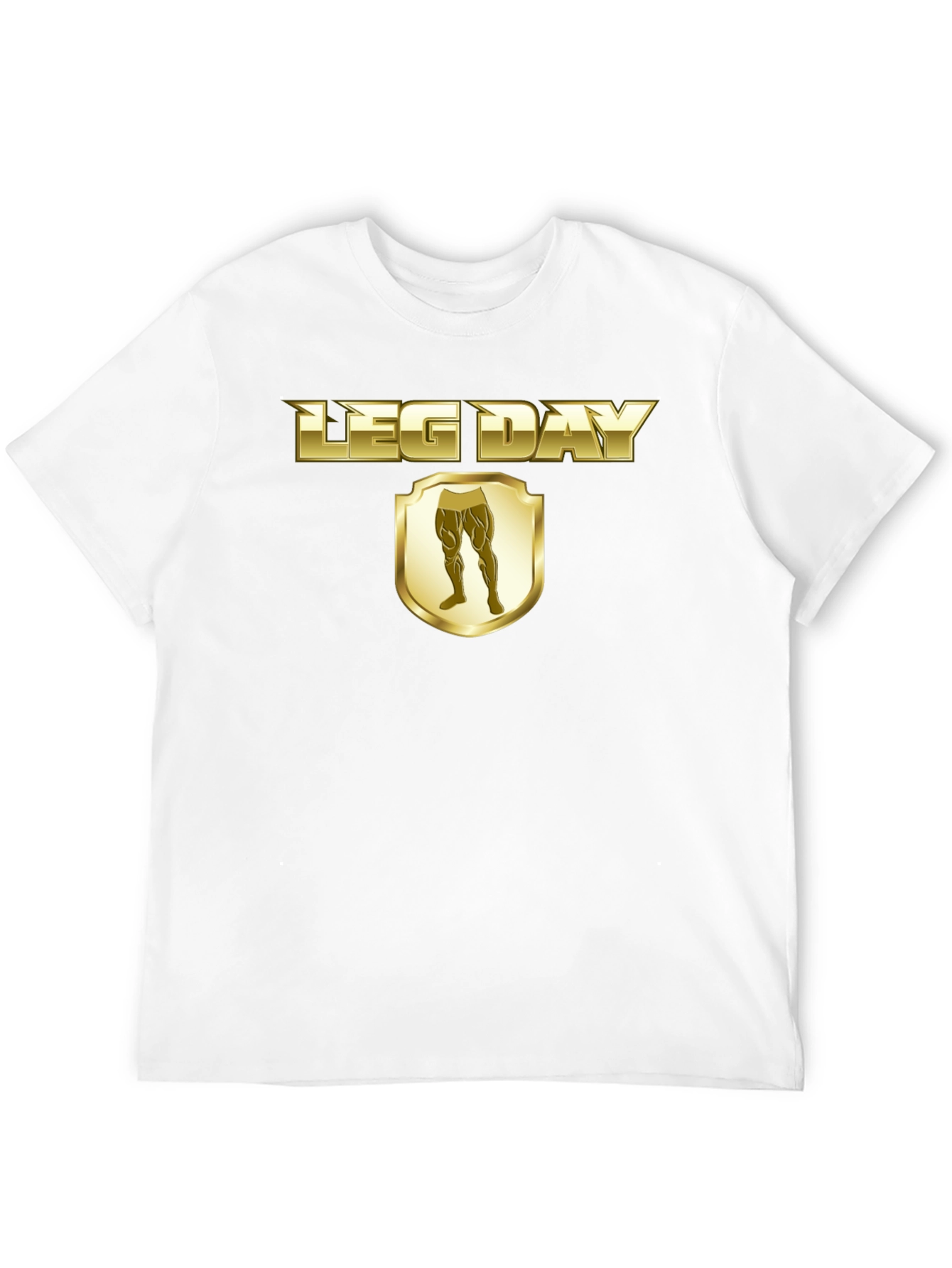 Leg Day T-Shirt - Gold Style Gym Wear