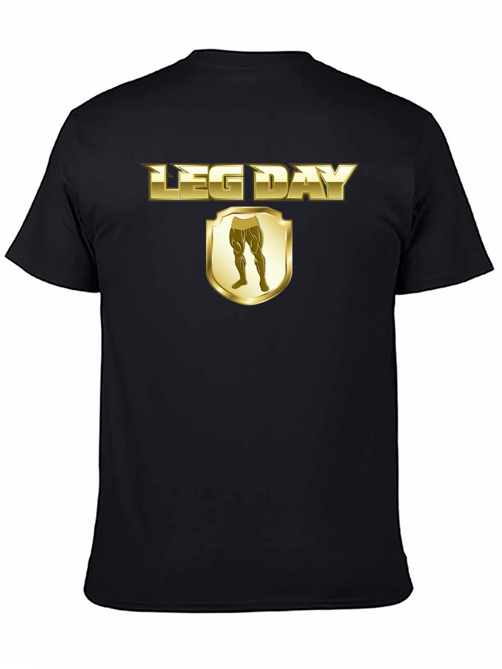 Leg Day T-Shirt - Gold Style Gym Wear