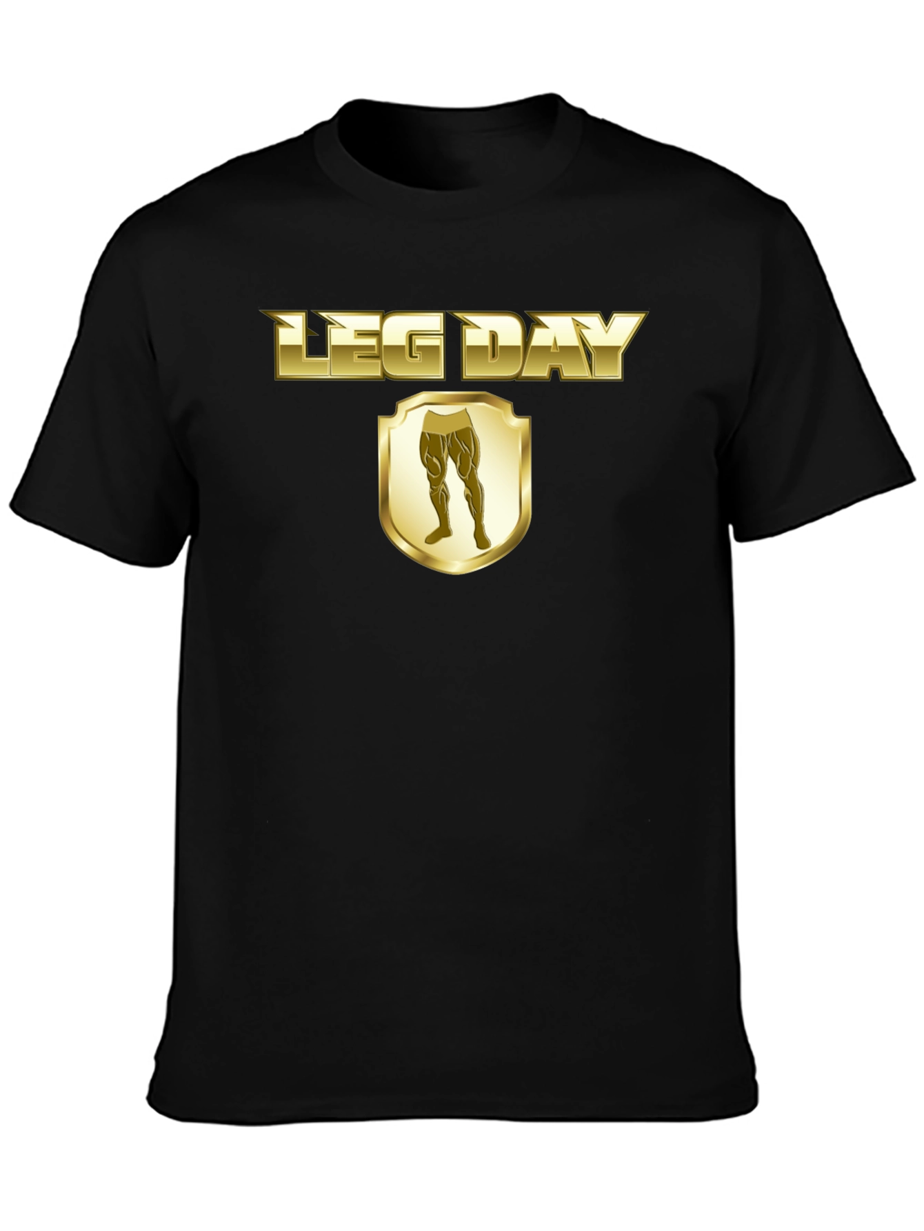 Leg Day T-Shirt - Gold Style Gym Wear
