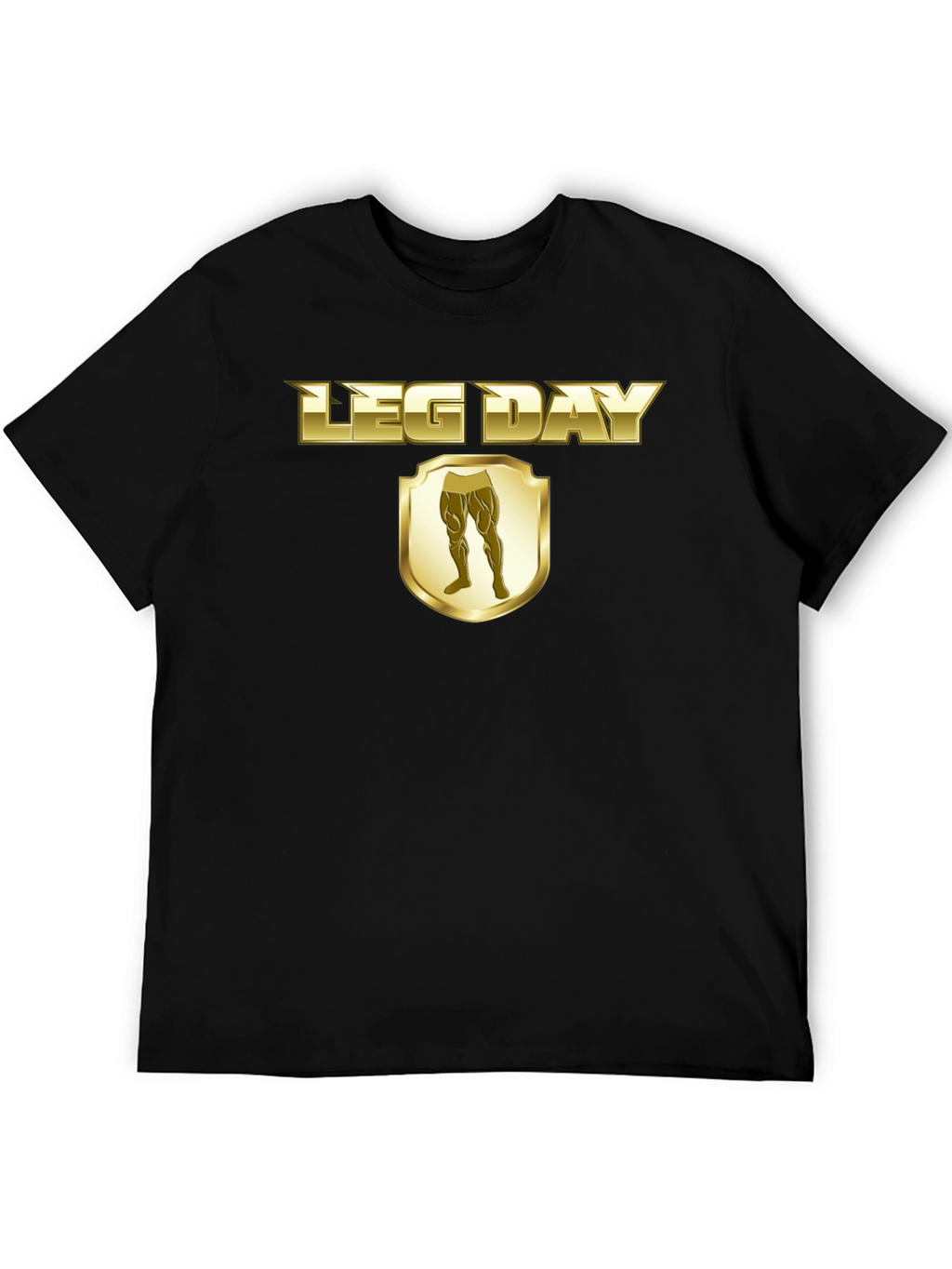 Leg Day T-Shirt - Gold Style Gym Wear