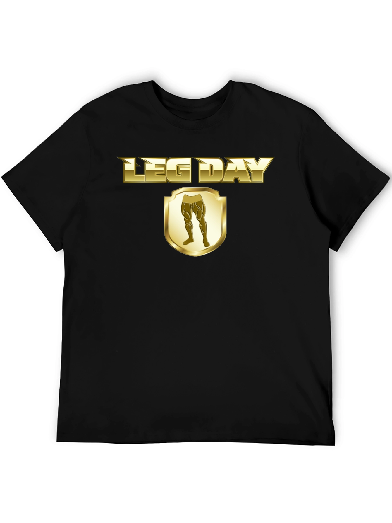 Leg Day T-Shirt - Gold Style Gym Wear