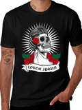 Skull & Roses Graphic Tee - Rockabilly Style