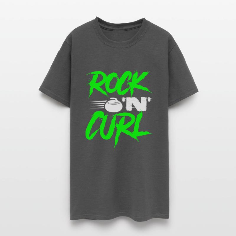 Rock 'N Curl Funny Winter Ice Curling Rock Tee