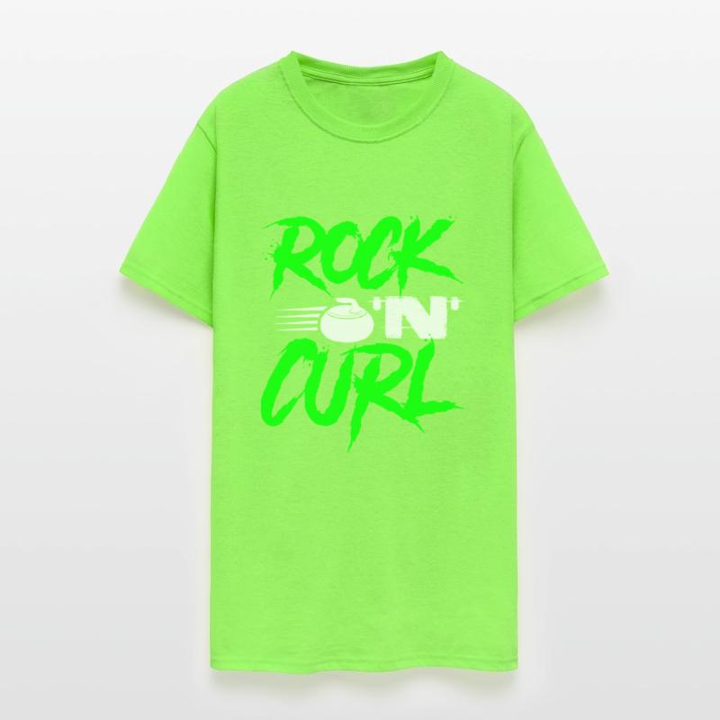 Rock 'N Curl Funny Winter Ice Curling Rock Tee
