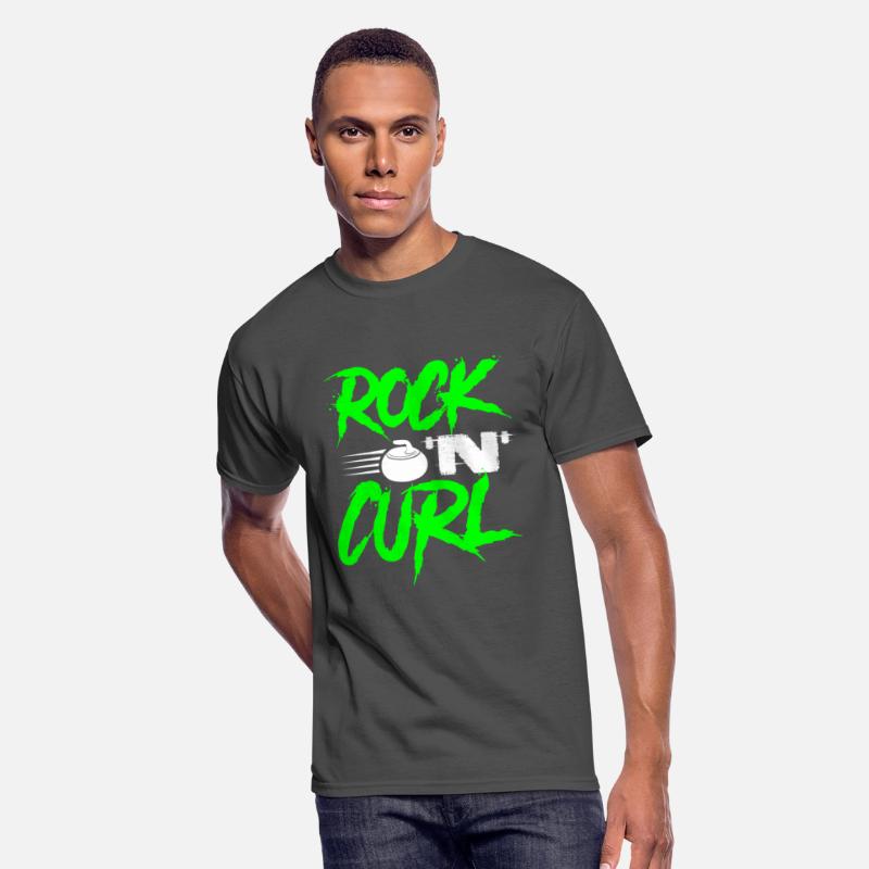 Rock 'N Curl Funny Winter Ice Curling Rock Tee