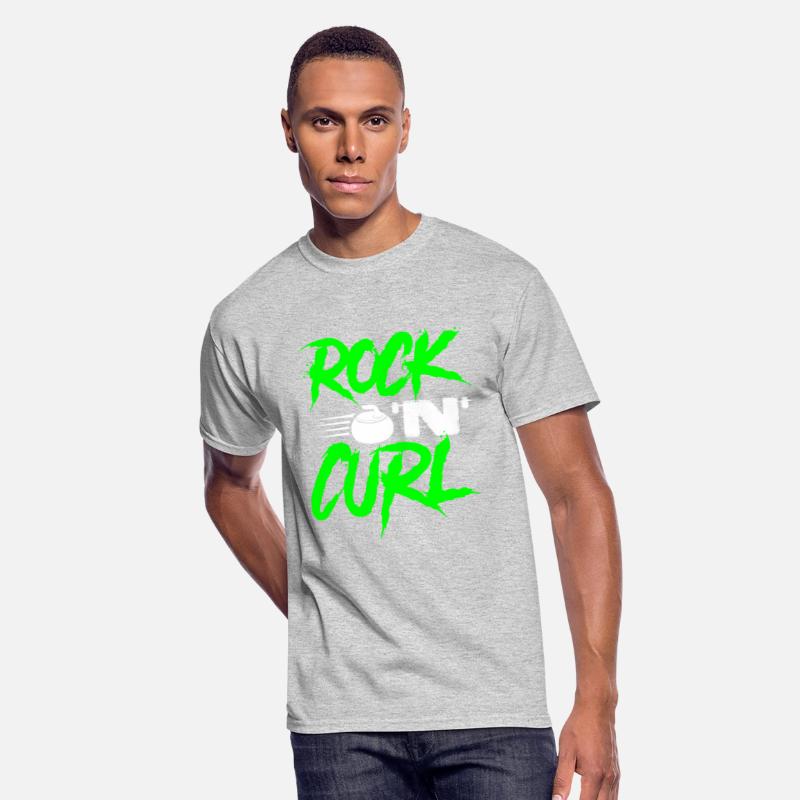 Rock 'N Curl Funny Winter Ice Curling Rock Tee