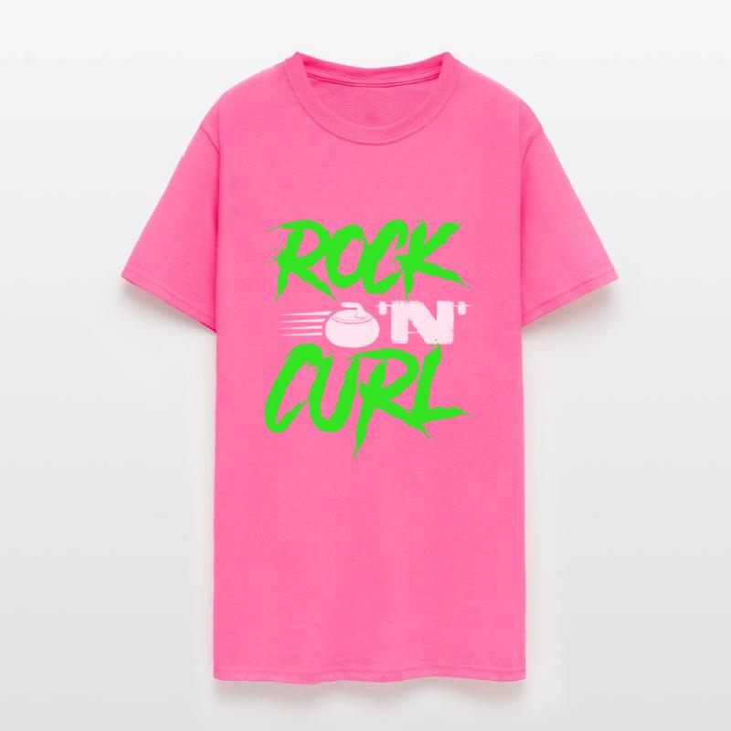 Rock 'N Curl Funny Winter Ice Curling Rock Tee