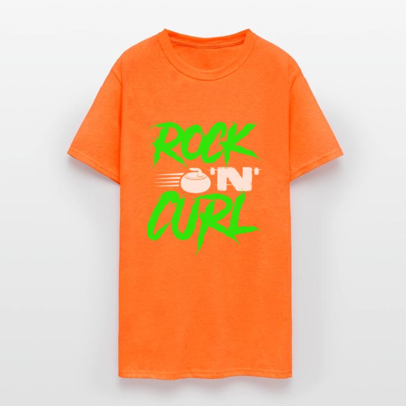 Rock 'N Curl Funny Winter Ice Curling Rock Tee