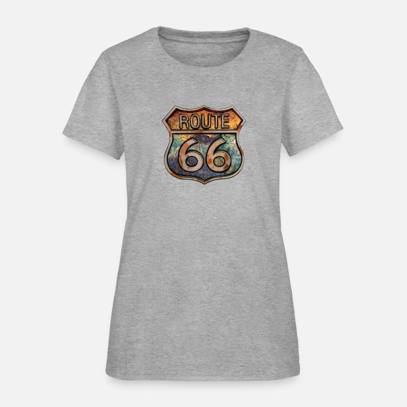 Route 66 vintage sign - Dingy metal sign 2