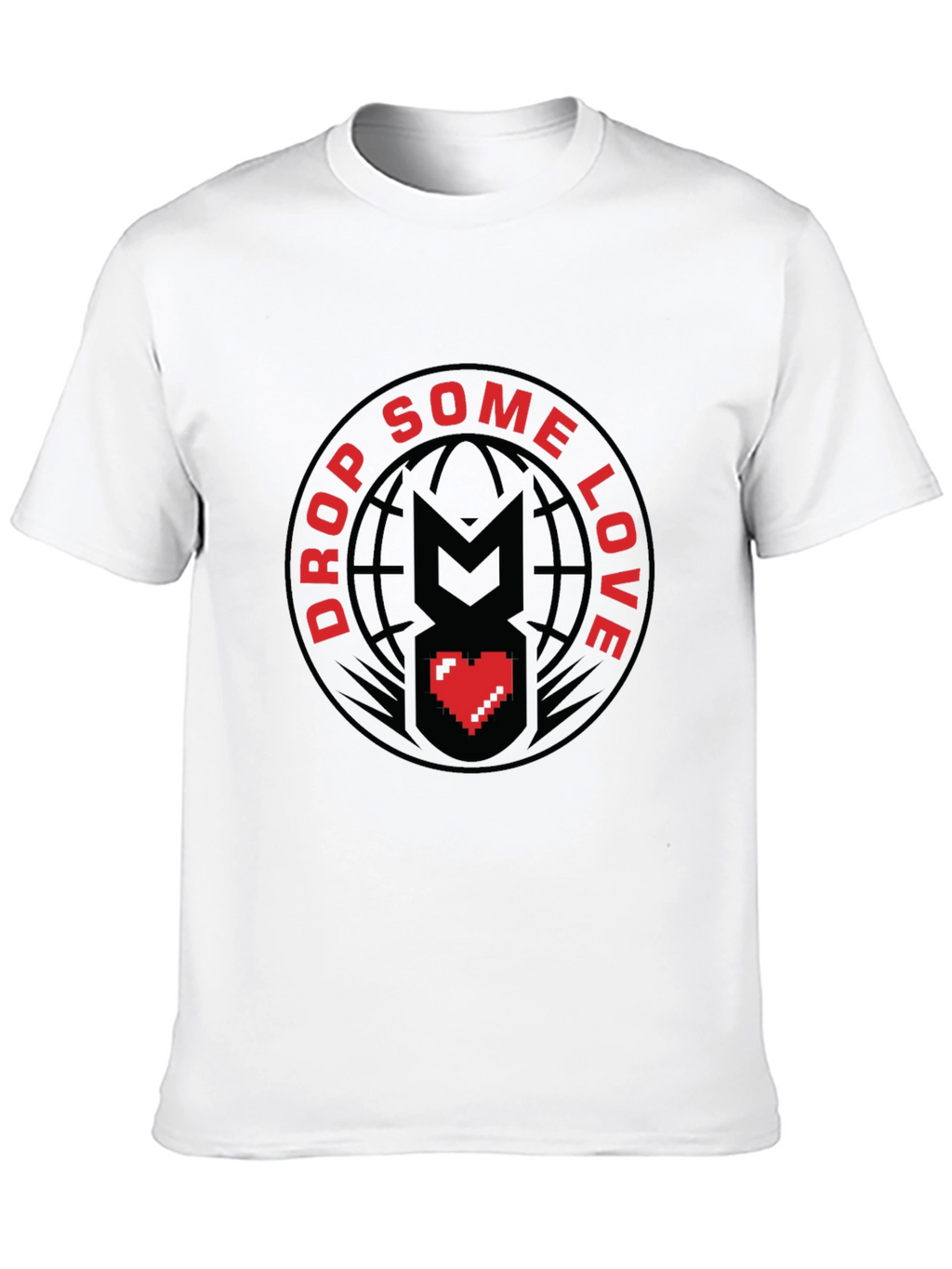 Drop Some Love Black T-Shirt - Graphic Tee